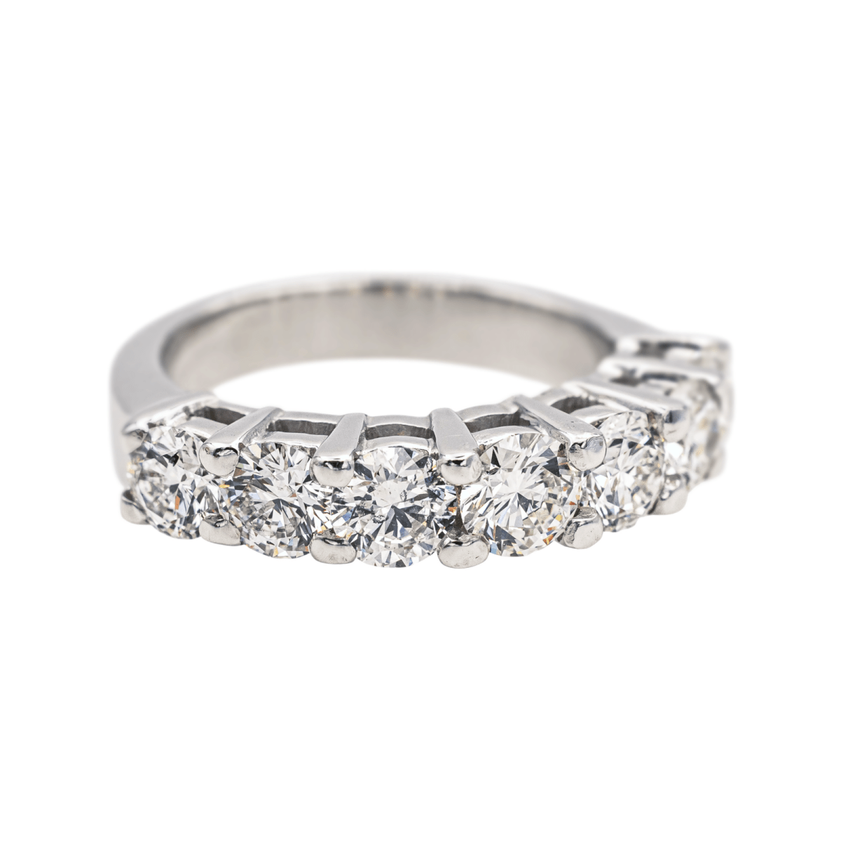 Bague Alliance en or blanc et diamants - Castafiore