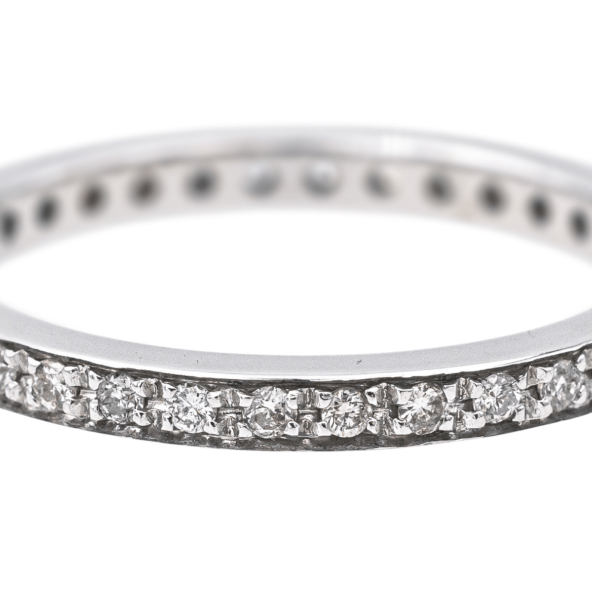 Bague Alliance en or blanc et diamants - Castafiore