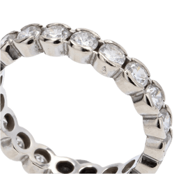 Bague Alliance en or blanc et diamants - Castafiore