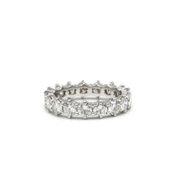 Bague Alliance en or blanc et diamants - Castafiore