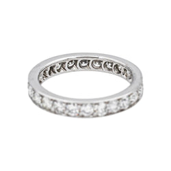 Bague Alliance en or blanc et diamants - Castafiore