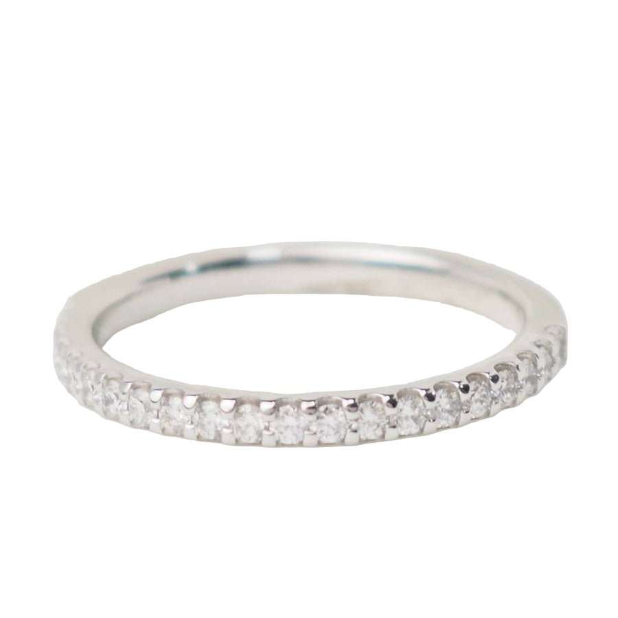 Bague Alliance en or blanc et diamants - Castafiore