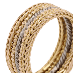 Bague Alliance en or blanc et or rose - Castafiore