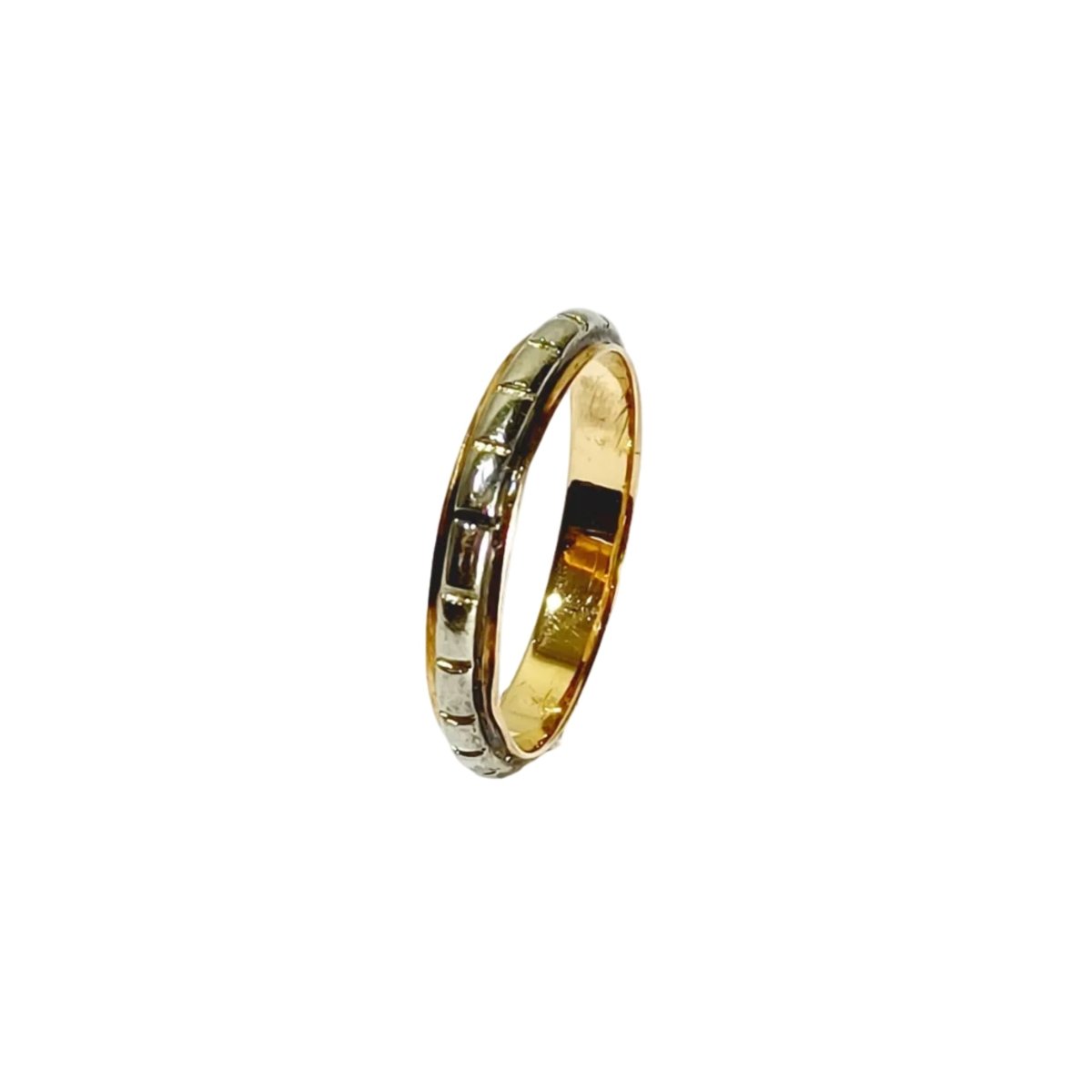 Bague Alliance en or blanc et or rose - Castafiore