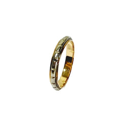 Bague Alliance en or blanc et or rose - Castafiore