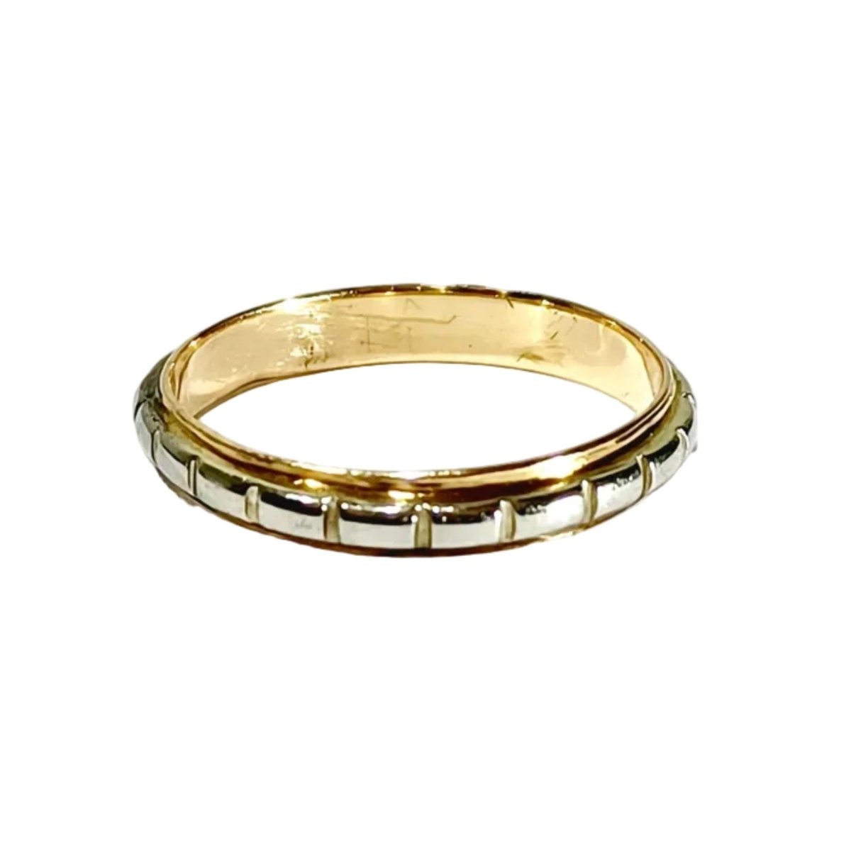 Bague Alliance en or blanc et or rose - Castafiore