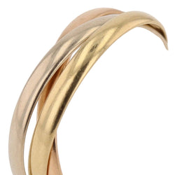 Bague Alliance en or blanc, or jaune et or rose - Castafiore