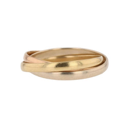 Bague Alliance en or blanc, or jaune et or rose - Castafiore
