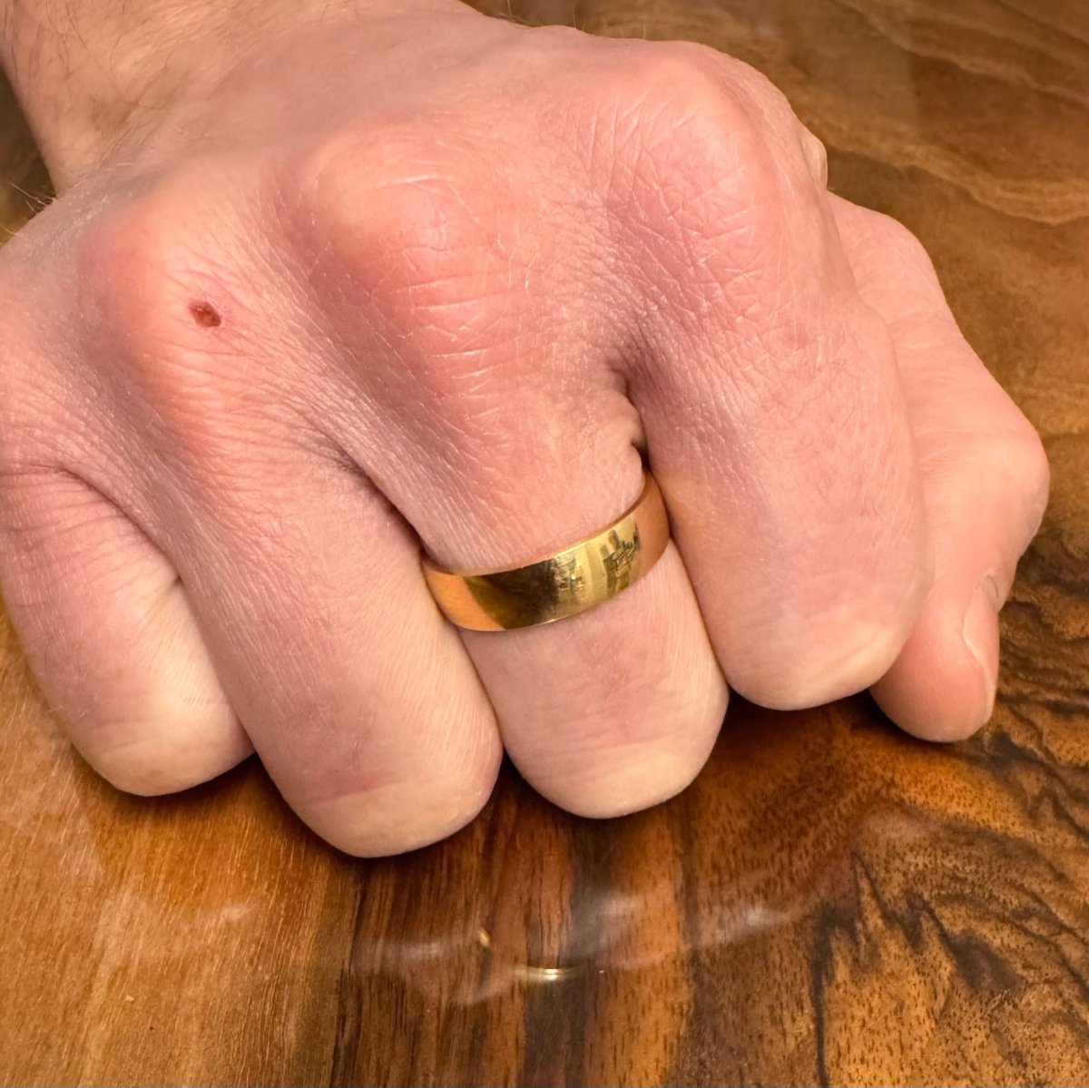 Bague Alliance en or champagne - Castafiore