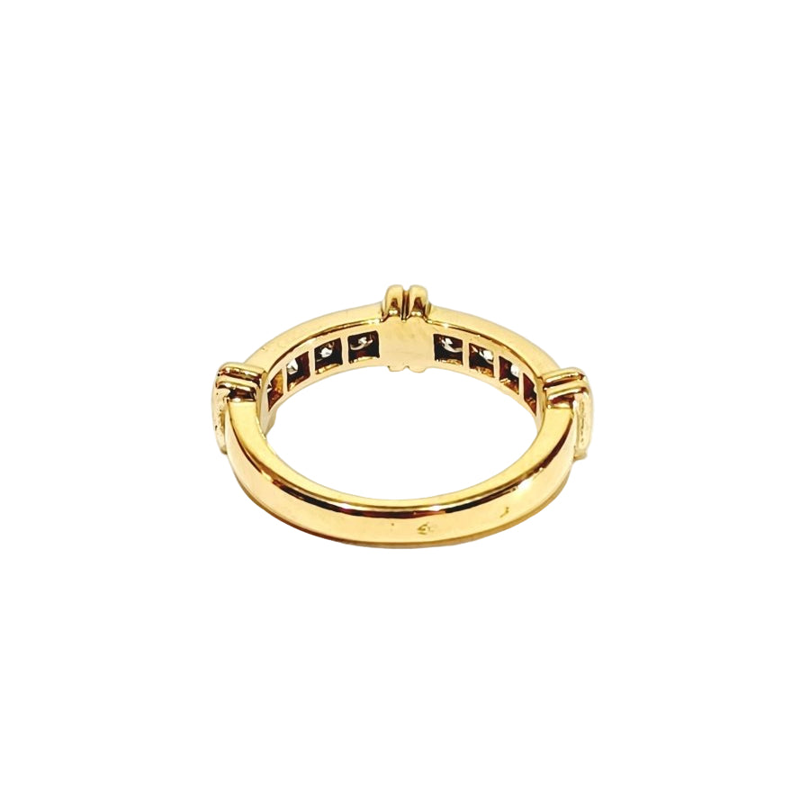 Bague Alliance en or champagne et diamants - Castafiore
