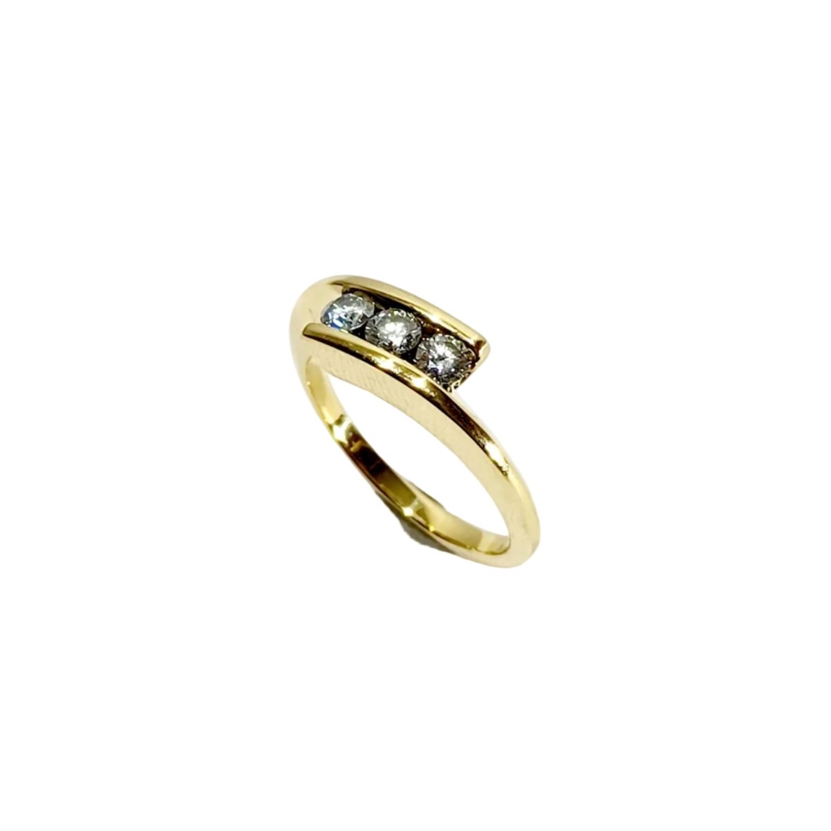 Bague Alliance en or et diamants - Castafiore
