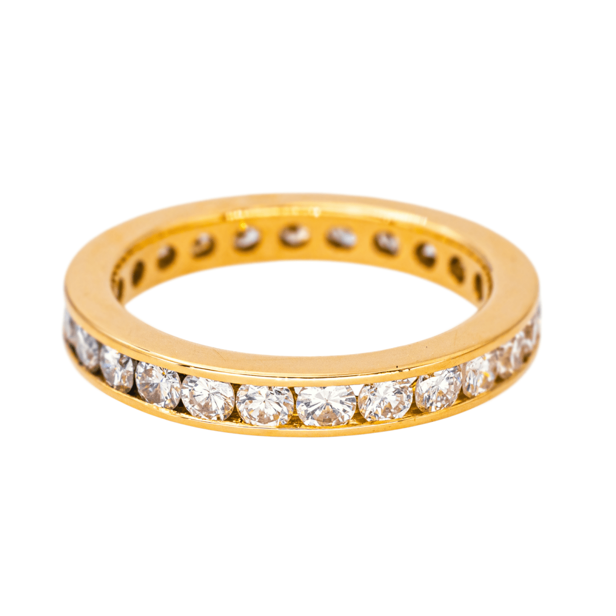 Bague Alliance en or jaune et diamant - Castafiore