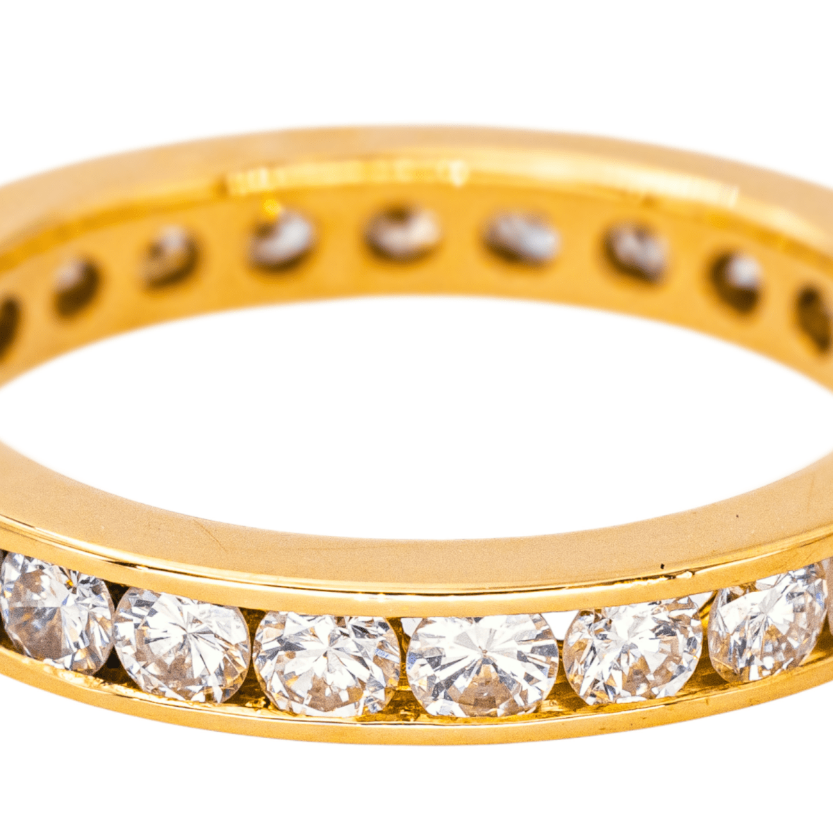 Bague Alliance en or jaune et diamant - Castafiore