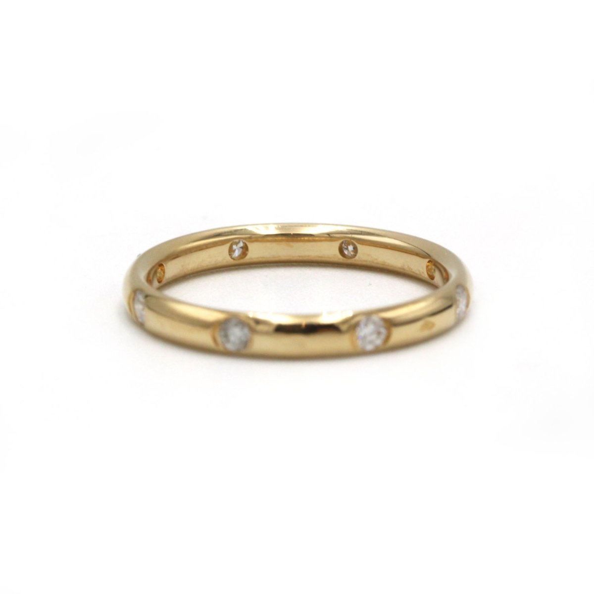 Bague Alliance en or jaune et diamants - Castafiore