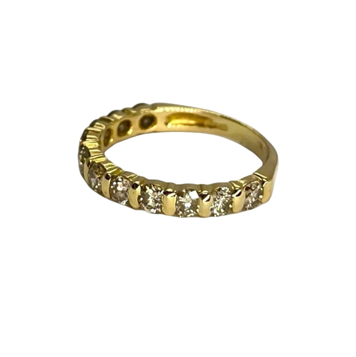 Bague Alliance en or jaune et diamants - Castafiore