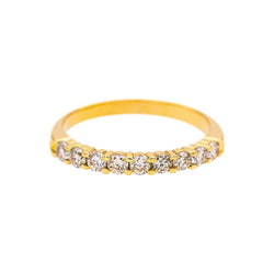 Ring Half-alliance Yellow gold diamond