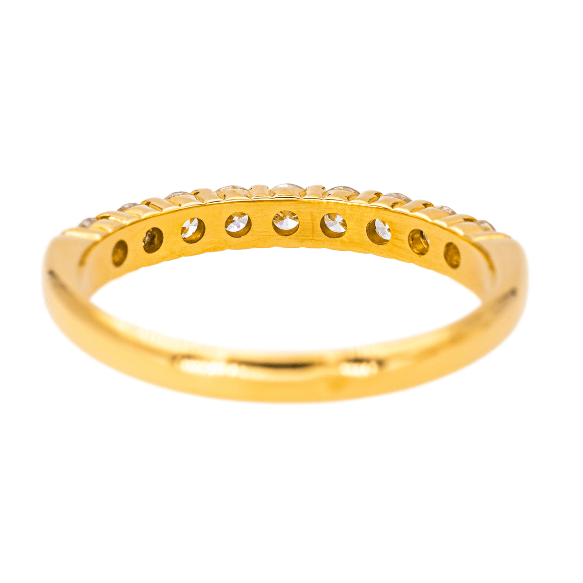 Bague Alliance en or jaune et diamants - Castafiore
