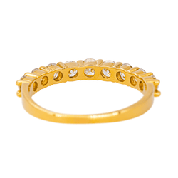 Bague Alliance en or jaune et diamants - Castafiore