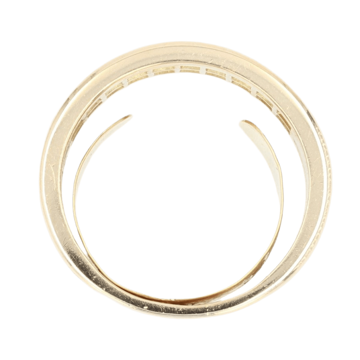 Bague Alliance en or jaune et diamants - Castafiore