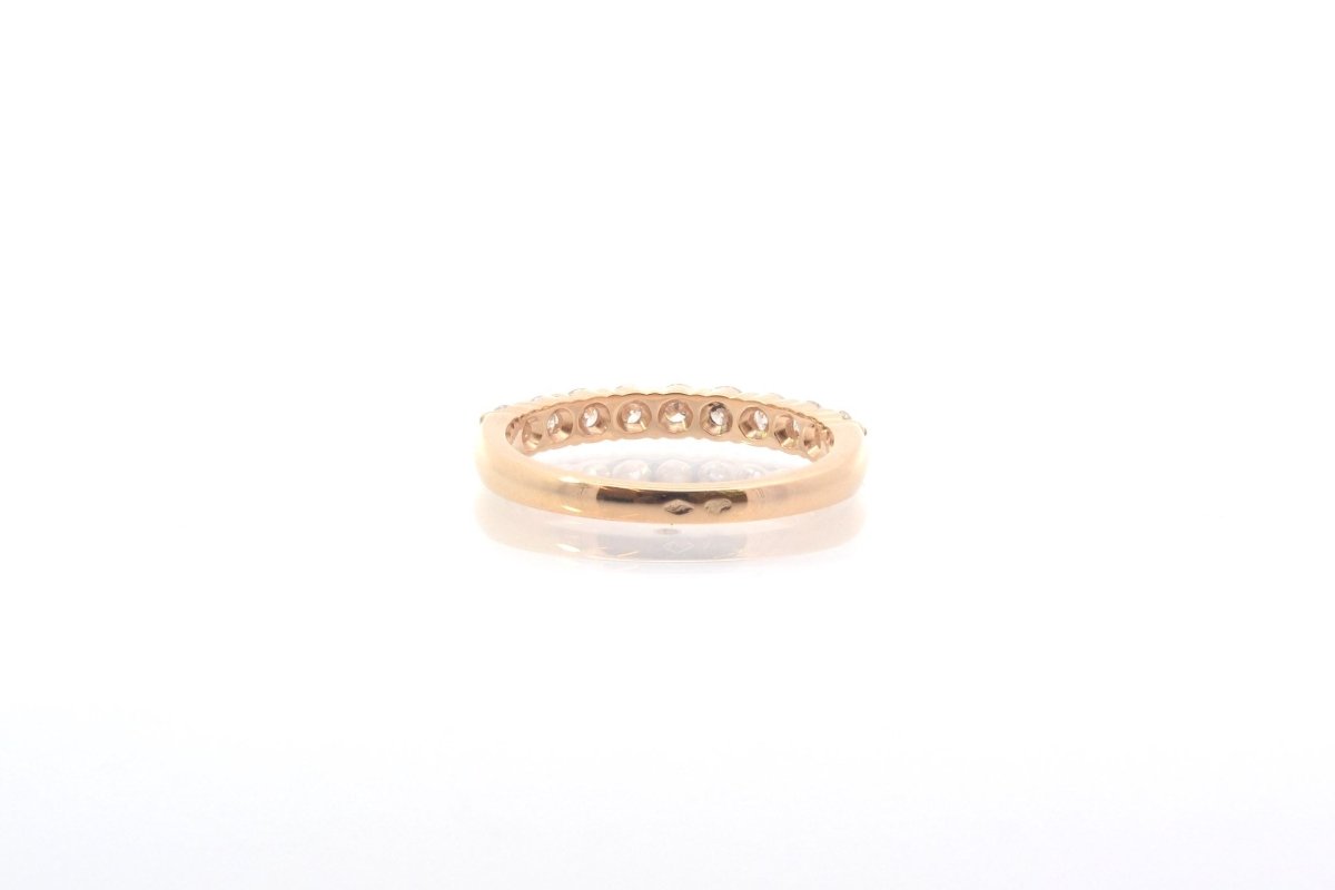 Bague alliance en or jaune et diamants - Castafiore