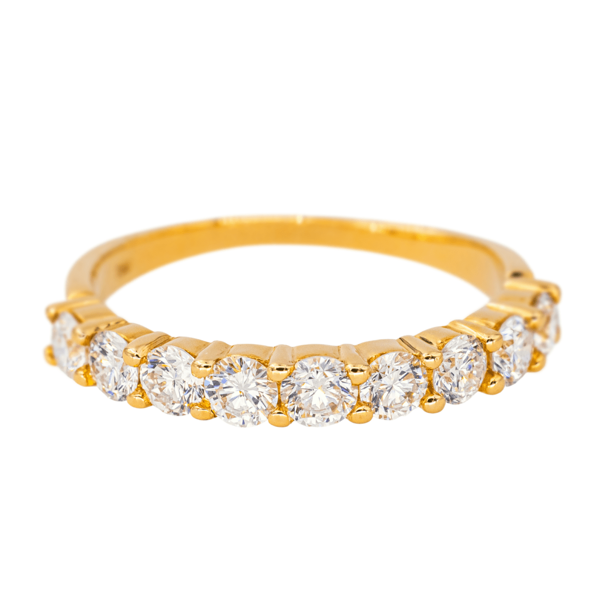 Bague Alliance en or jaune et diamants - Castafiore