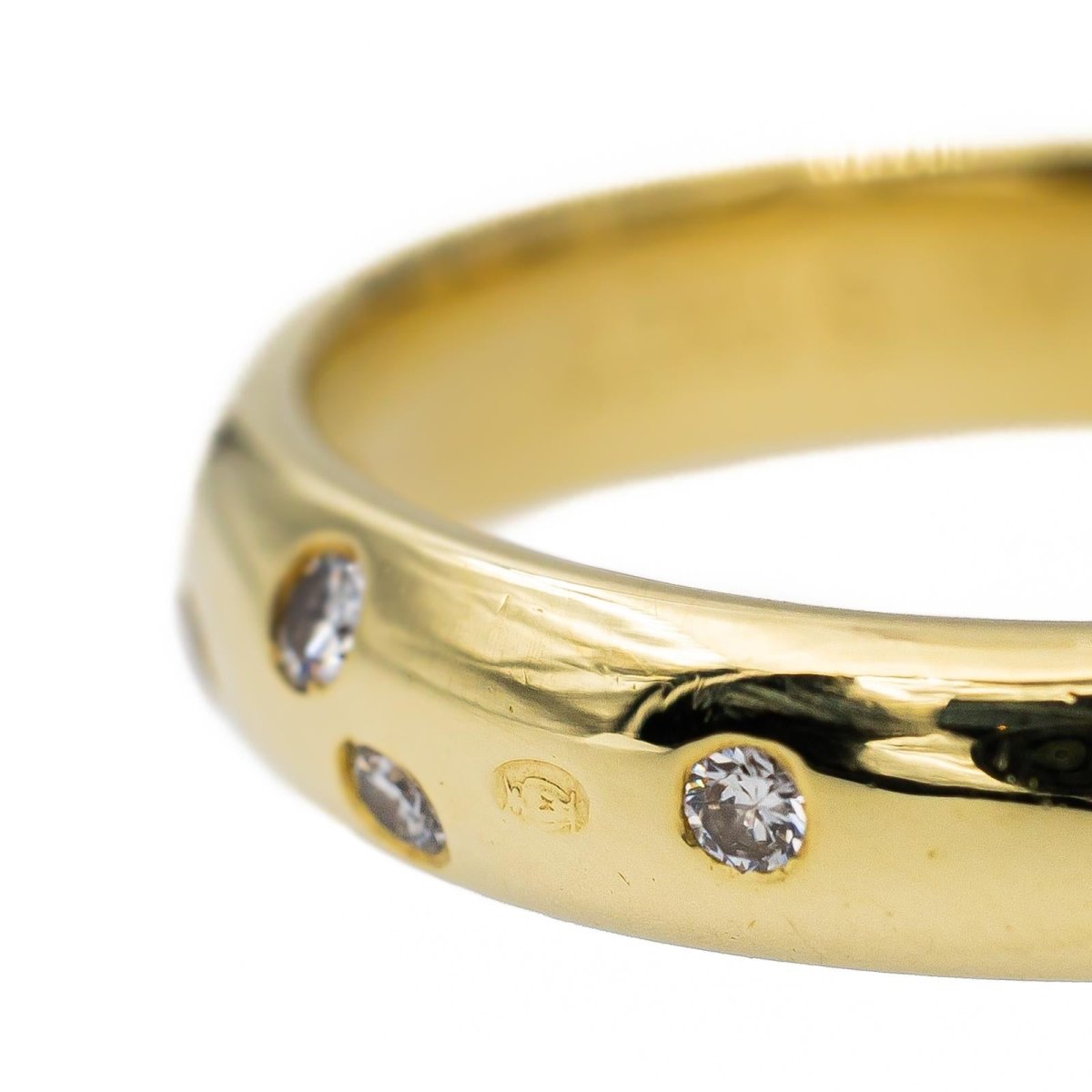 Bague Alliance en Or jaune et Diamants - Castafiore