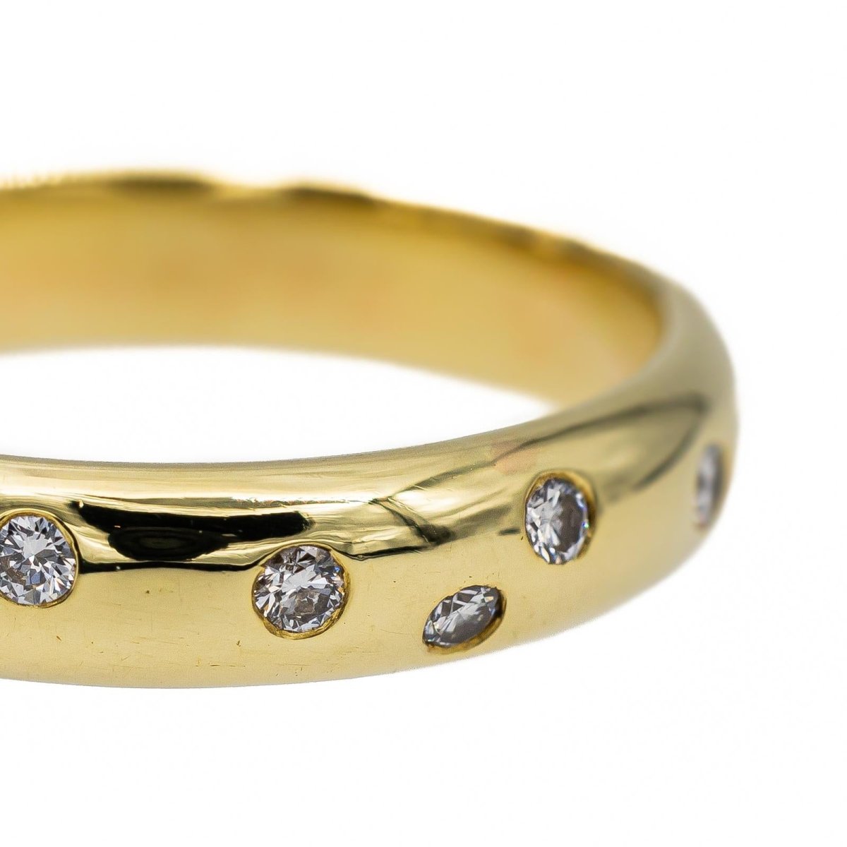 Bague Alliance en Or jaune et Diamants - Castafiore