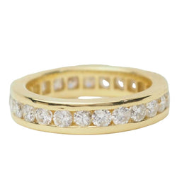 Bague Alliance en or jaune et diamants - Castafiore