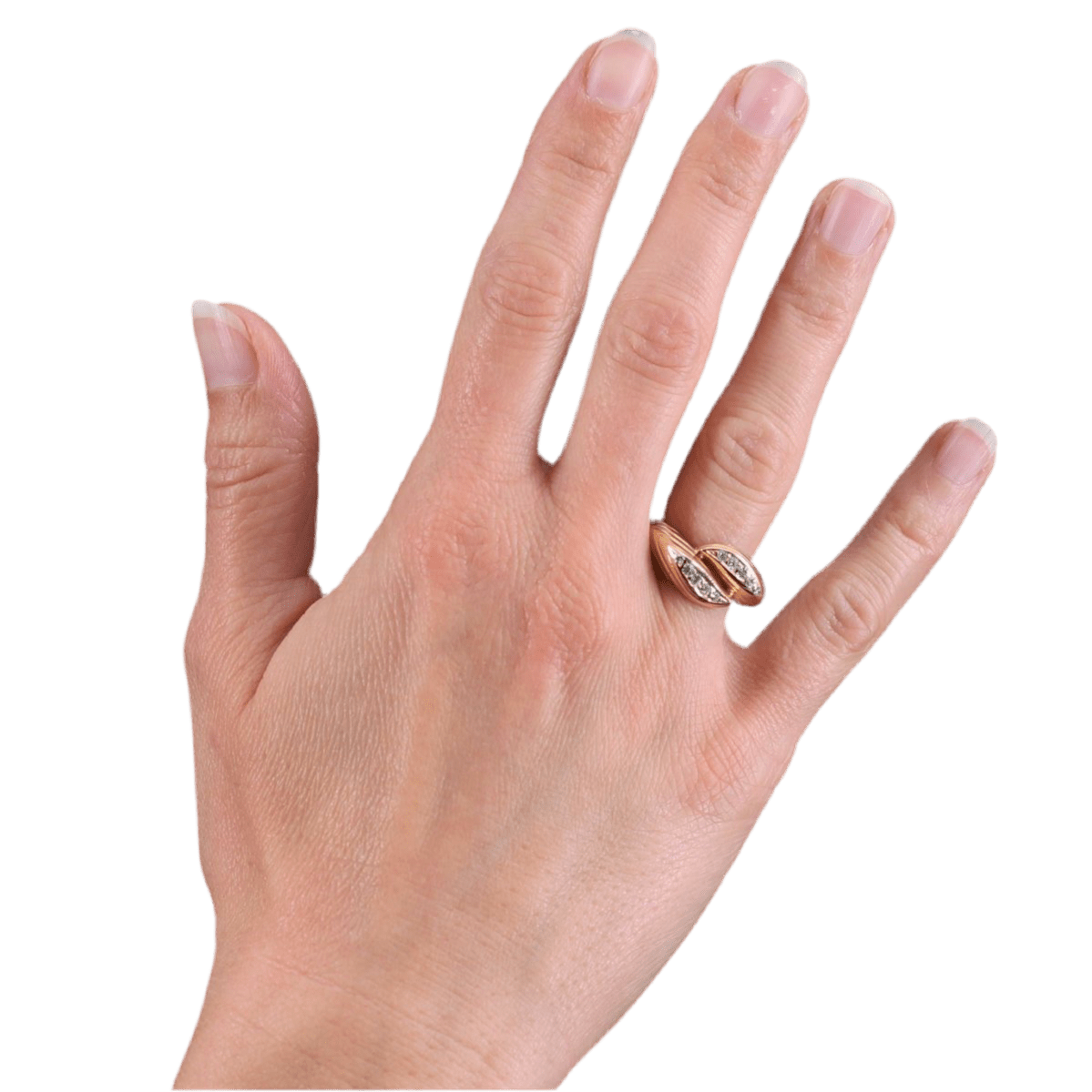 Bague Alliance en or jaune et diamants - Castafiore