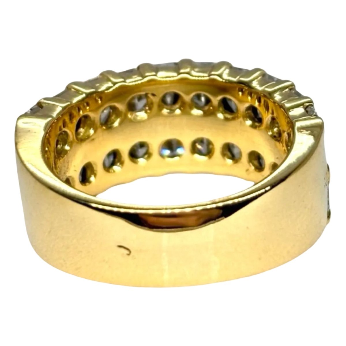 Bague Alliance en or jaune et diamants - Castafiore