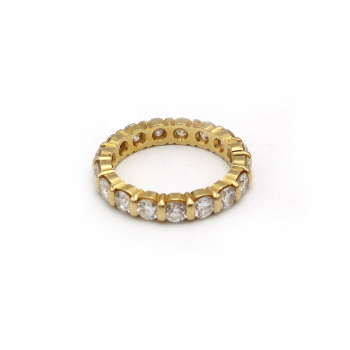 Bague Alliance en or jaune et diamants - Castafiore