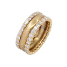 Bague Alliance en or jaune et diamants - Castafiore