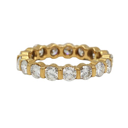 Bague Alliance en or jaune et diamants - Castafiore