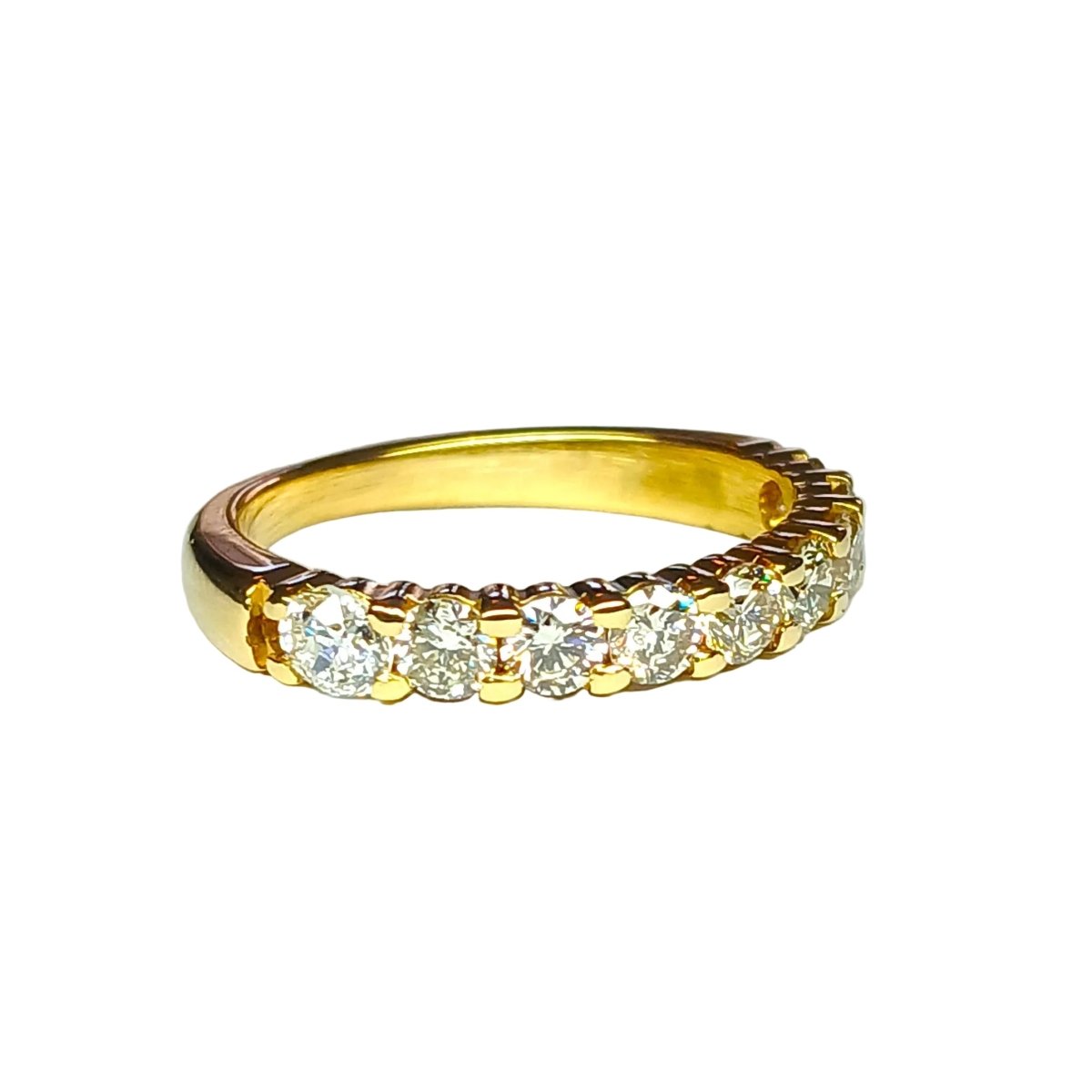 Bague Alliance en or jaune et diamants - Castafiore