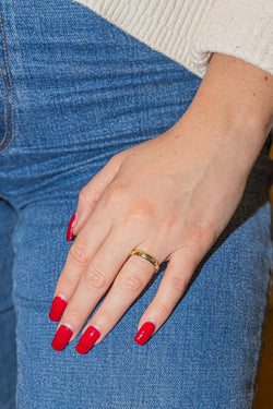 Bague Alliance en Or jaune et Diamants - Castafiore