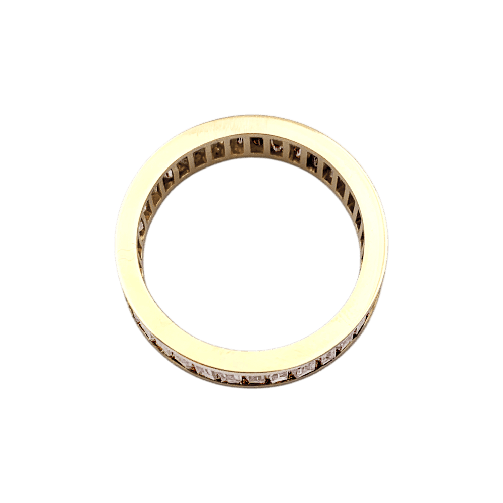 Bague Alliance en or jaune et diamants - Castafiore