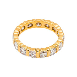 Bague Alliance en or jaune et diamants - Castafiore