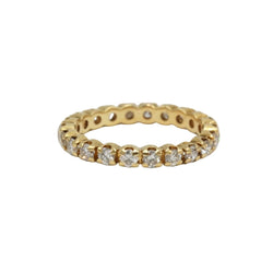 Bague Alliance en or jaune et diamants - Castafiore