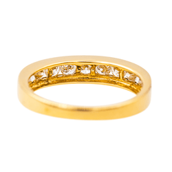 Bague Alliance en or jaune et diamants - Castafiore