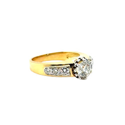 Bague Alliance en or jaune et diamants - Castafiore