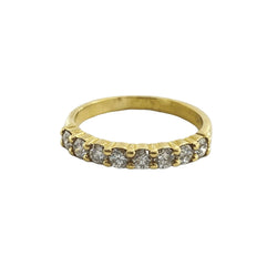 Bague Alliance en or jaune et diamants - Castafiore