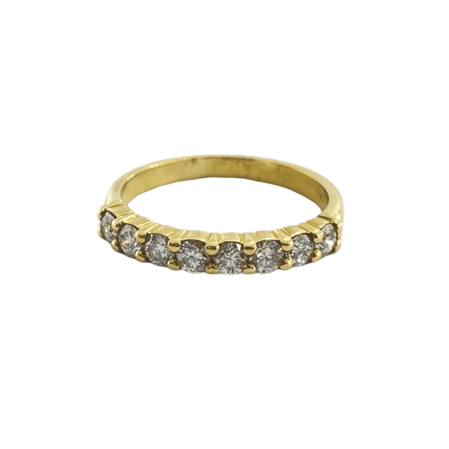 Bague Alliance en or jaune et diamants - Castafiore