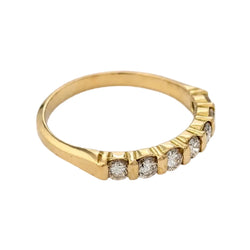 Bague Alliance en or jaune et diamants - Castafiore