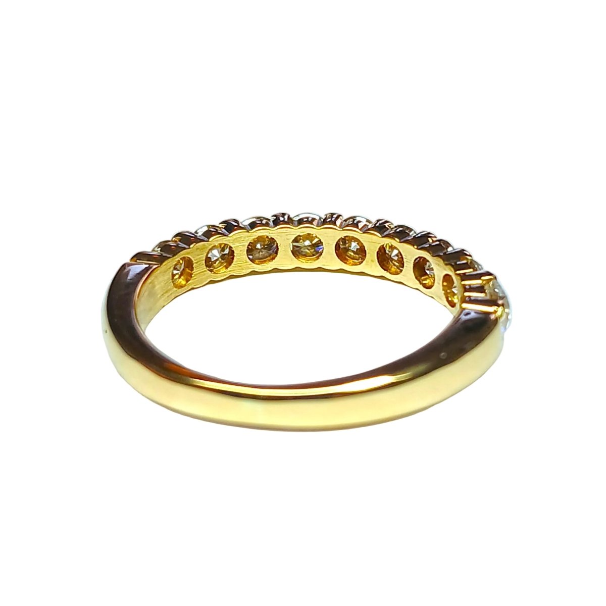 Bague Alliance en or jaune et diamants - Castafiore