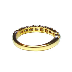Bague Alliance en or jaune et diamants - Castafiore