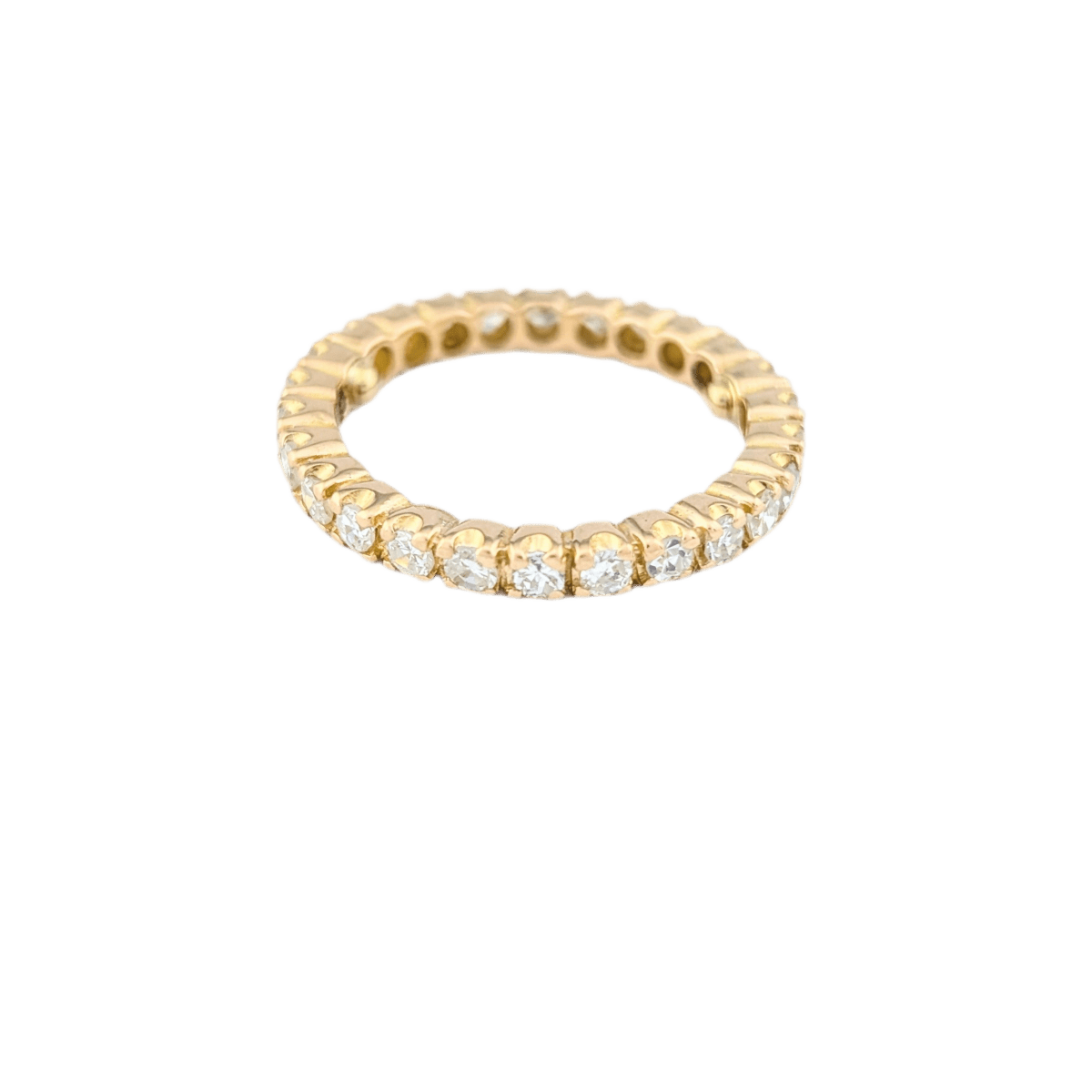 Bague Alliance en or jaune et diamants - Castafiore