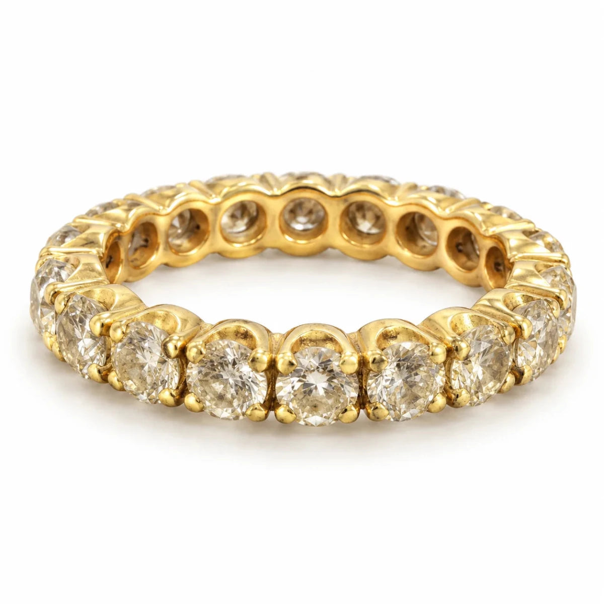 Bague Alliance en or jaune et diamants - Castafiore