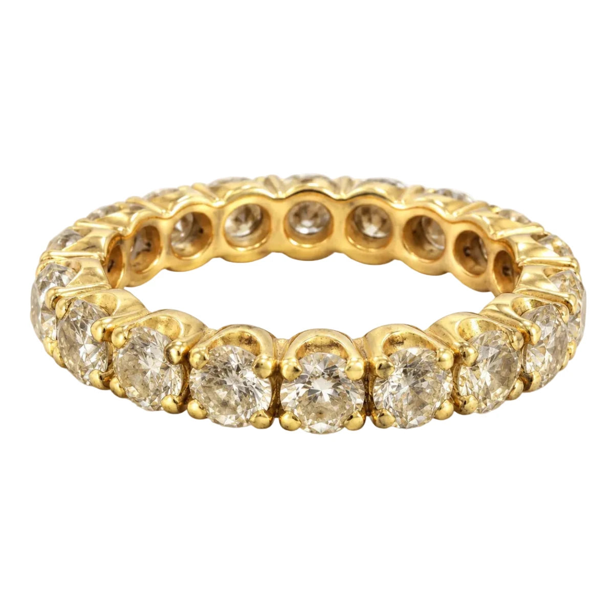 Bague Alliance en or jaune et diamants - Castafiore