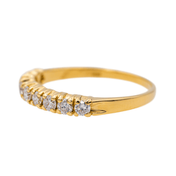 Bague Alliance en or jaune et diamants - Castafiore