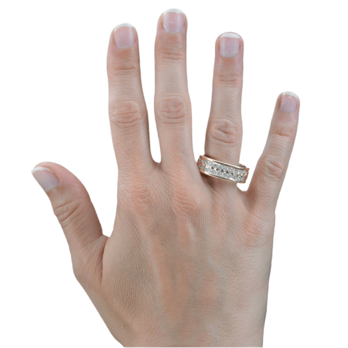 Bague Alliance en or jaune et diamants - Castafiore